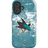 NHL San Jose Sharks Frozen iPhone 16 Plus Magsafe Impact Case